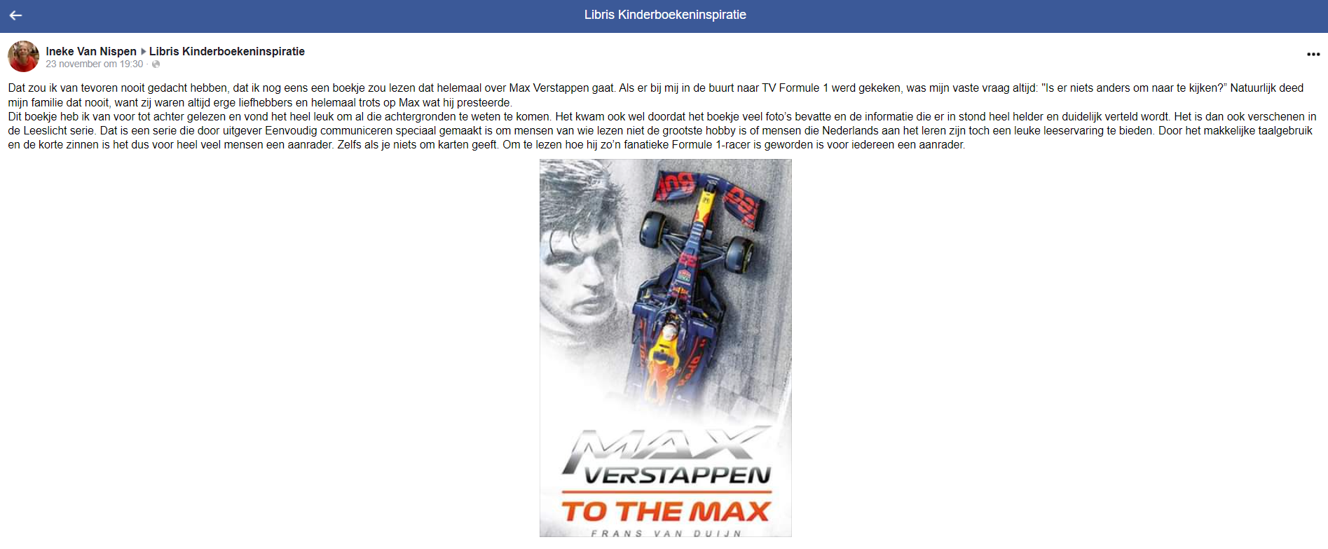Recensie "Max Verstappen, to the max"